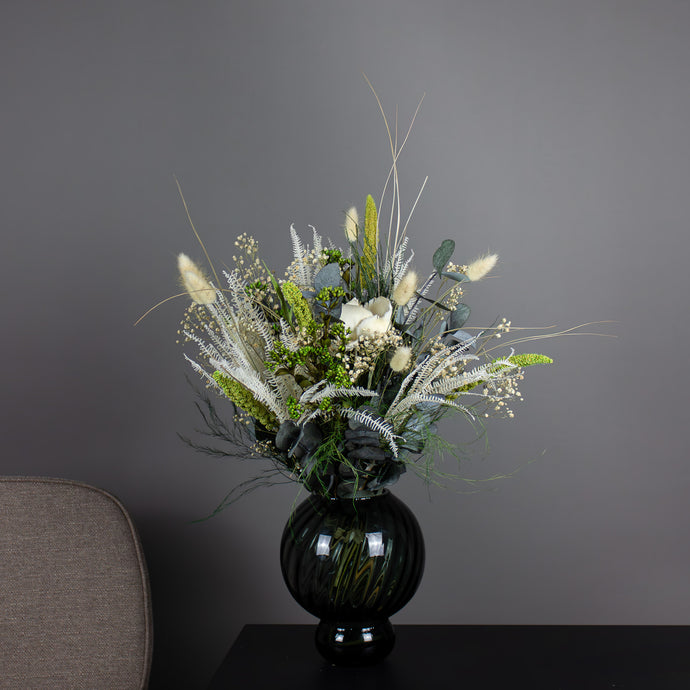 Meadow Swirl Vase - Grey