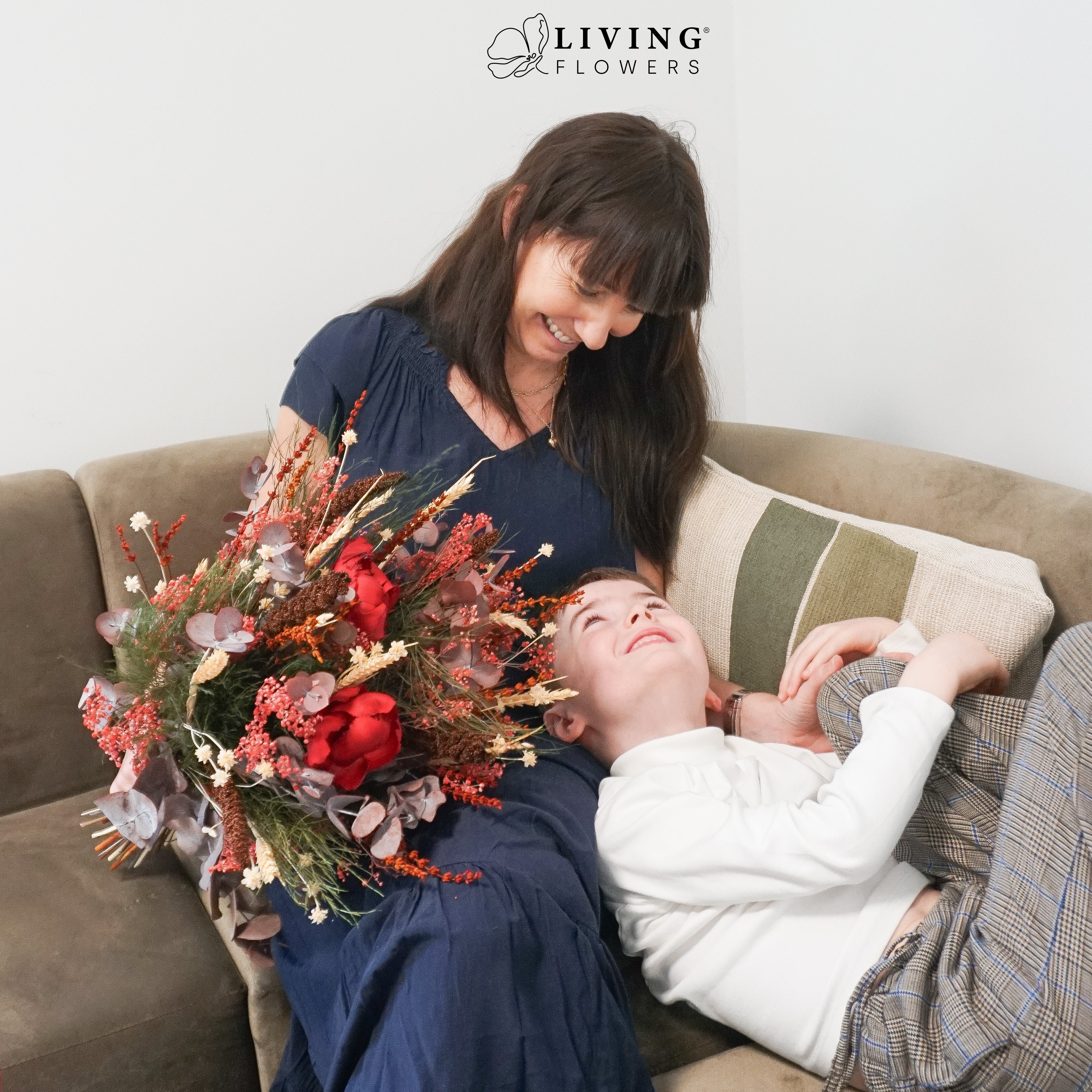 Mors dag blomster - Røde blomster