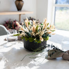 Blomsterdekoration smuk i grøn hvide farver